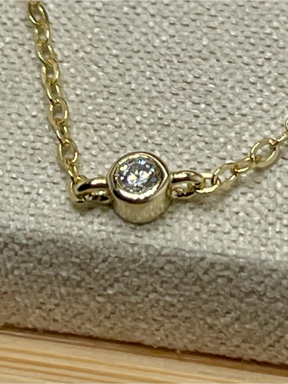 Deal‼️1/4ct Diamond Necklace Minimalist Yellow Gold over 925 Silver. Pendant - Picture 10 of 12